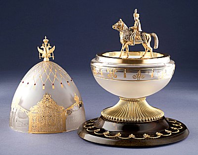 Tsars' Village "Tsarskoye Selo" Egg by Theo Faberge