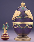 Bird of Paradise Egg by Theo Faberge. Open