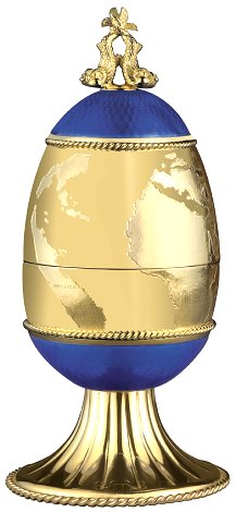 New World  Egg by Theo Faberge
